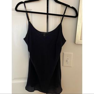 Navy silk J. Crew camisole